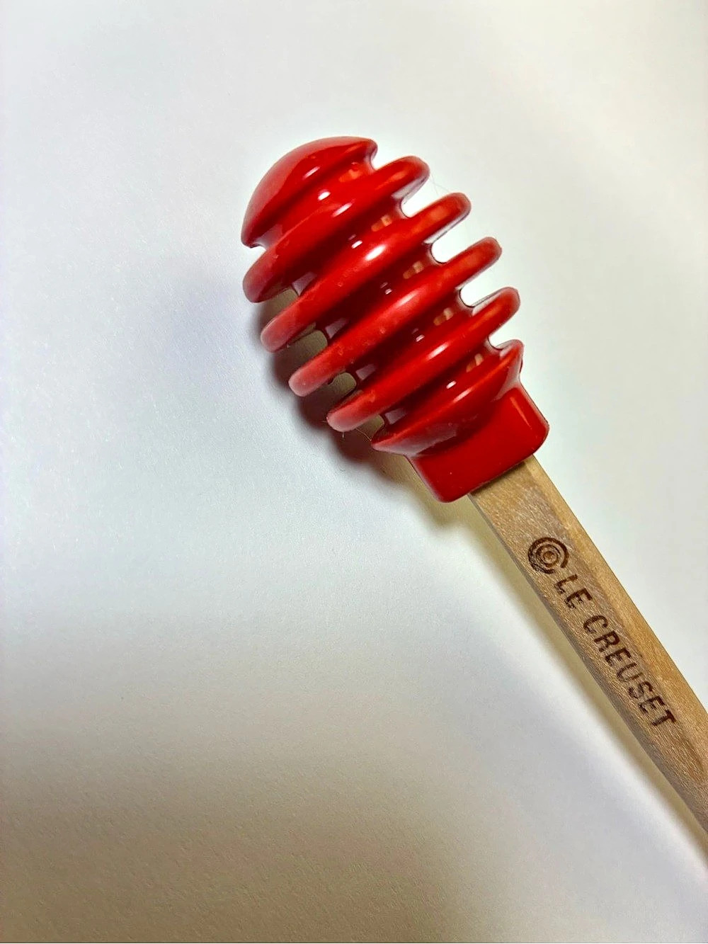 Le Creuset Honey Pot Replacement Silicone Dipper Red & Brown